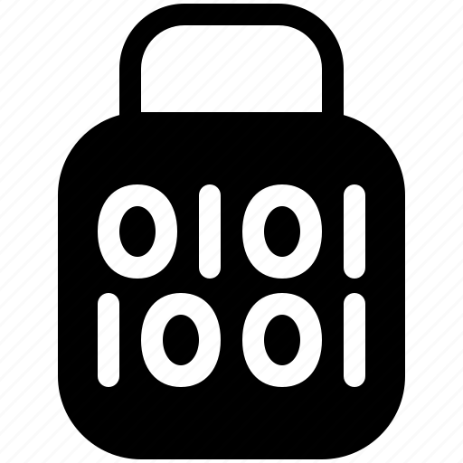Binary, lock, digital, numbers, unlock, decoding, password icon - Download on Iconfinder