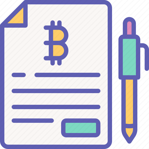 Contract, finance, investment, crypto, currency icon - Download on Iconfinder