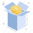 bitcoin box, cryptocurrency package, crypto, btc, digital currency
