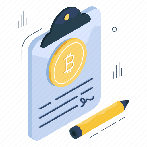 Bitcoin contract, agreement, cryptocurrency contract, crypto agreement, document icon - Download on Iconfinder