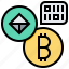 address, bitcoin, cashless, coin, cryptocurrency, currency, money 