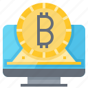 bitcoin, cashless, computer, cryptocurrency, currency, gold