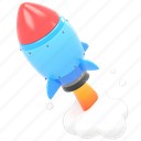 rocket, space, startup, to the moon, cryptocurrency, launching, 3d 