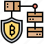 blockchain, connection, cryptocurrency, diagram, shield 