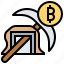 bitcoin, cryptocurrency, mining, pickax, trade 