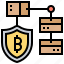 blockchain, connection, cryptocurrency, diagram, shield 