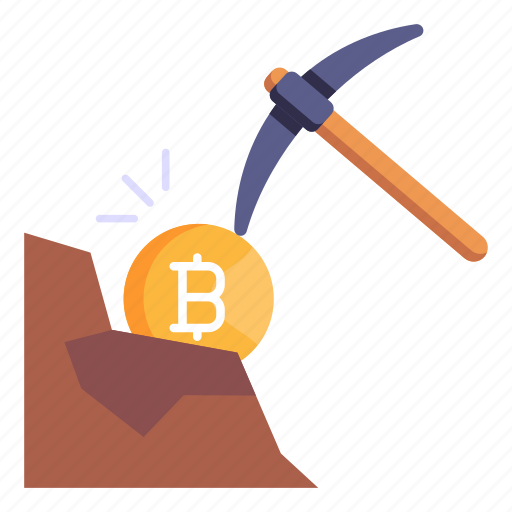 Bitcoin mining, crypto mining, blockchain mining, btc, cryptocurrency icon - Download on Iconfinder