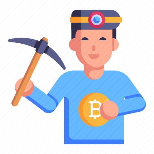 Digger, miner, engineer, bitcoin miner, crypto mining icon - Download on Iconfinder