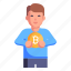bitcoin dealer, bitcoin trader, businessman, financier, capitalist 