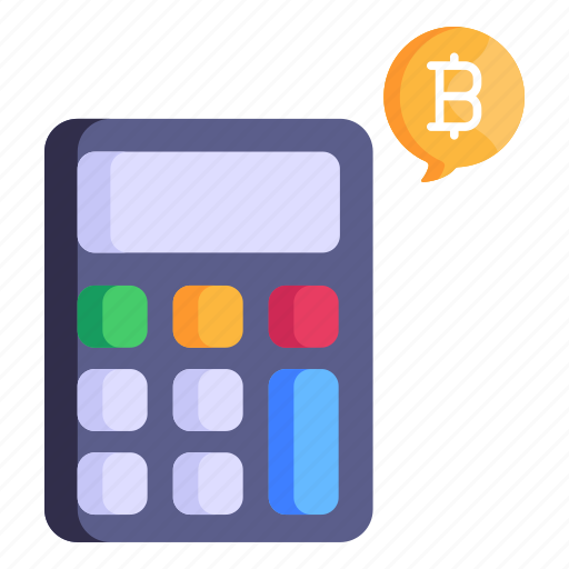 Bitcoin accounting, bitcoin calculator, accounting, calculator, calc icon - Download on Iconfinder