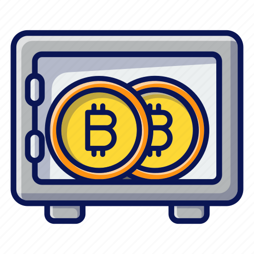 Cryptocurrency, safe, treasury, bitcoin icon - Download on Iconfinder