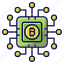 cryptocurrency, processor, bitcoin, circuit board 