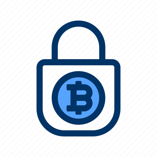 Crypto, currency, lock, cryptocurrency, bitcoin, protection, safety icon - Download on Iconfinder