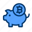 crypto, currency, piggy, bank, payment, coin, cryptocurrency 