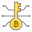 bitcoin, blockchain, coin, cryptocurrency, digital currency, key 