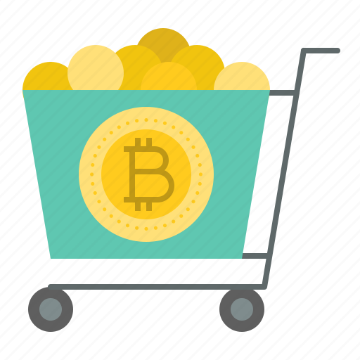 Blockchain, bitcoin, cryptocurrency, digital currency, cart icon - Download on Iconfinder