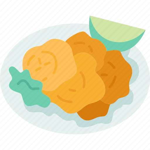Tostones, fried, plantains, appetizer, cuban icon - Download on Iconfinder
