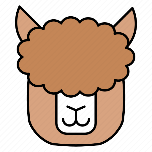 Alpaca, animals, characters, color, cute, farm, pets icon - Download on Iconfinder