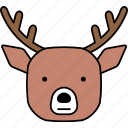 animals, characters, color, cute, deer, forest, pets