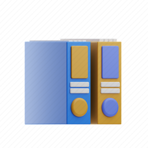 Folder archive, files, document, directory, data, business, office 3D illustration - Download on Iconfinder