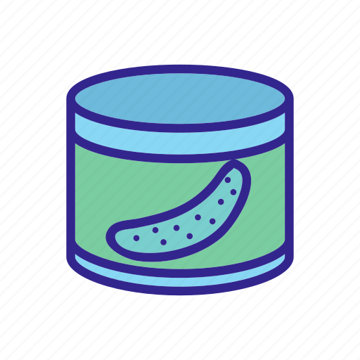 Canned, cucmber, cucumber, healthy, pieces, sliced, vegetable icon - Download on Iconfinder