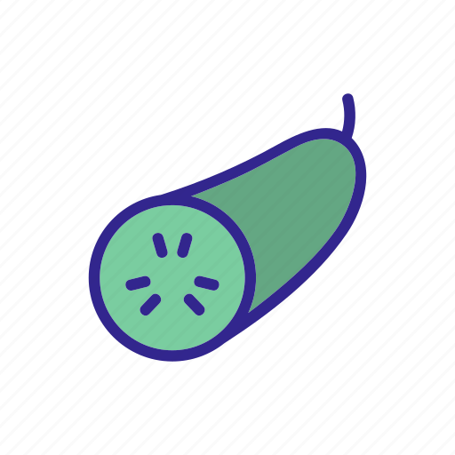 Cucmber, cucumber, healthy, pieces, sliced, tasty, vegetable icon - Download on Iconfinder