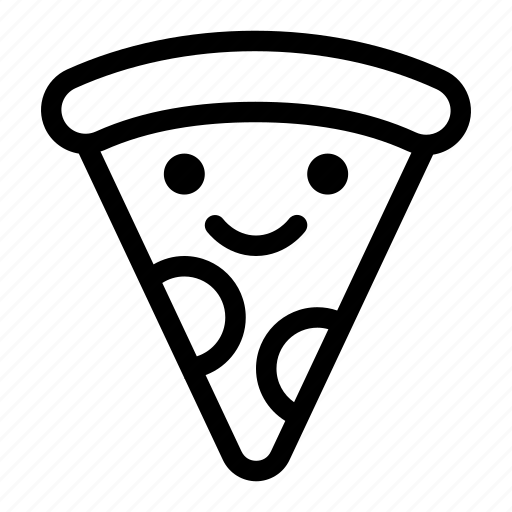 Kawaii, pizza icon - Download on Iconfinder on Iconfinder