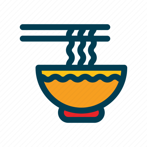 Bowl, food, chinese, noodles, sticks icon - Download on Iconfinder