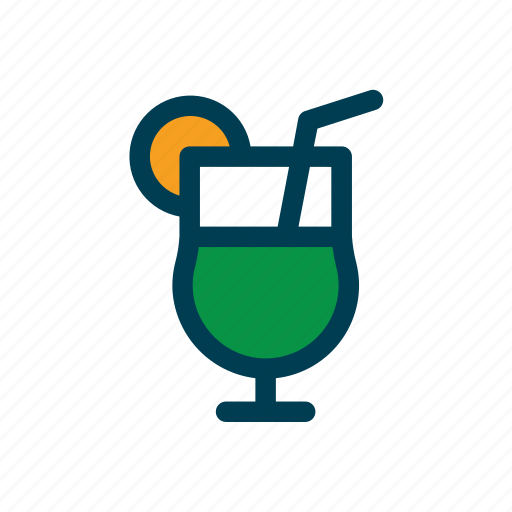 Cocktail, alcohol, food, straw, drink, party icon - Download on Iconfinder