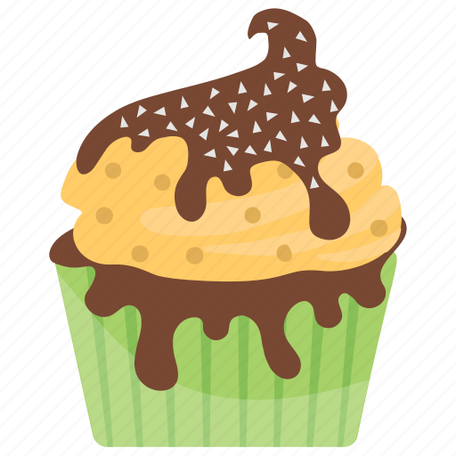 Chocolate cupcake, chocolate muffin, muffin, small cake, sweet cake icon - Download on Iconfinder