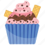 cracker muffin, crackers cupcake, small cake, sweet cake, vanilla cupcake 