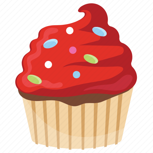 Cupcake, sweet cake, velvet cupcake, velvet muffin, wedding cake icon - Download on Iconfinder