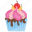 candy cupcake, candy muffin, colorful cake, cupcake, small cake 
