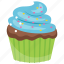 blueberry cupcake, blueberry muffin, cupcake, dessert, sweet cake 