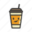 coffee, cup, emoji, emoticon, emotion, expression 