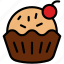 cake, muffin, sweet, dessert, cupcake 