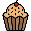 cake, muffin, sweet, dessert, cupcake