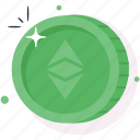 ethereum, classic, coin, crypto, digital, currency, cryptocurrency