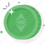 ethereum, classic, coin, crypto, digital, currency, cryptocurrency 