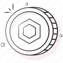 chainlink, coin, crypto, digital, currency, cryptocurrency, money