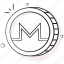 monero, coin, crypto, digital, currency, cryptocurrency, money 