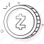 zcash, coin, crypto, digital, currency, cryptocurrency, money 