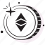 ethereum, classic, coin, crypto, digital, currency, cryptocurrency 