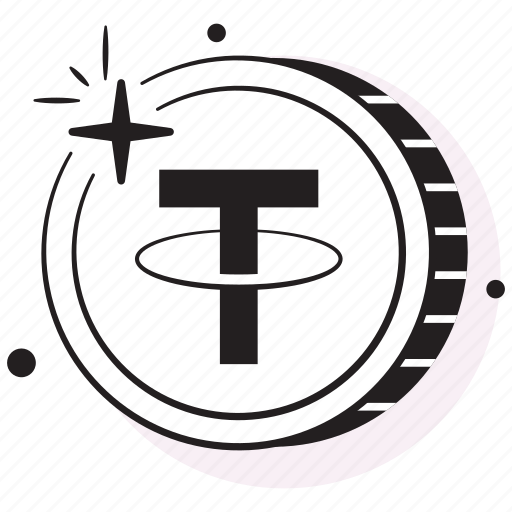 Tether, coin, crypto, digital, currency, cryptocurrency, money icon - Download on Iconfinder