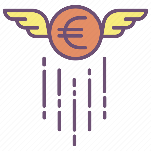 Euros, wing icon - Download on Iconfinder on Iconfinder