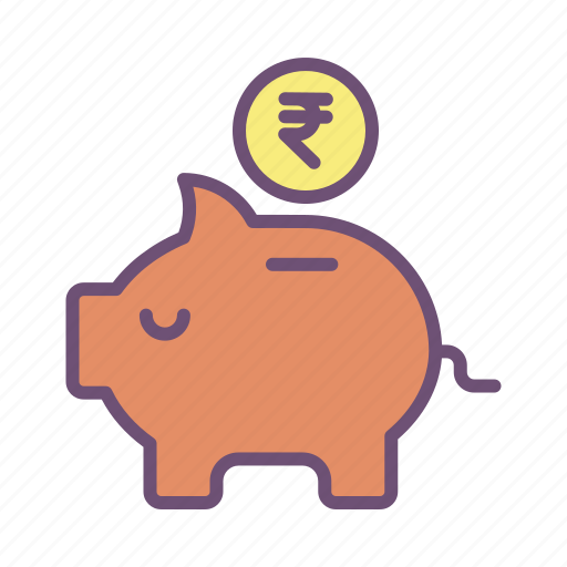 Piggy, bank, rupee icon - Download on Iconfinder