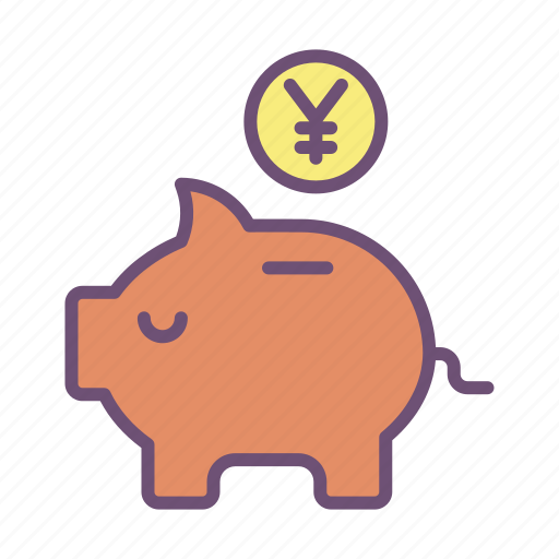 Piggy, bank, yen icon - Download on Iconfinder on Iconfinder