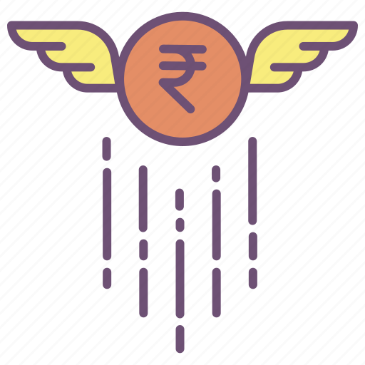 Rupees, wing icon - Download on Iconfinder on Iconfinder