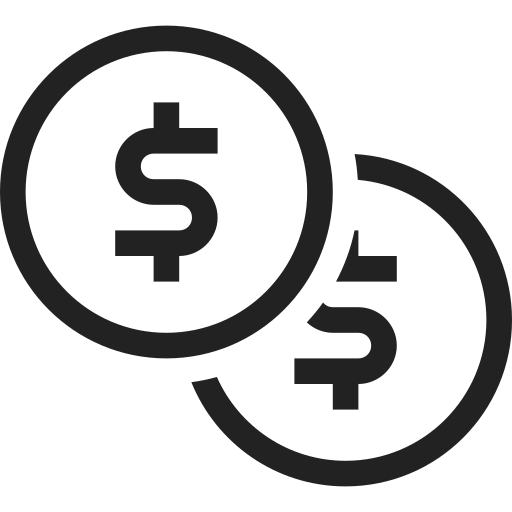 Coins, dollar, money, currency, finance, payment icon - Free download