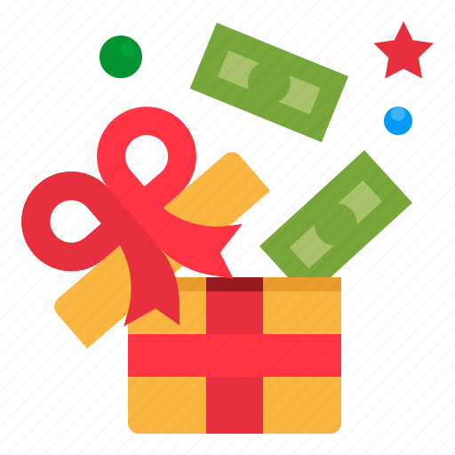 Coin, gift, money, present, surprise icon - Download on Iconfinder